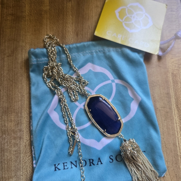 Kendra Scott Cobalt Blue Pendant Necklace - Picture 3 of 3